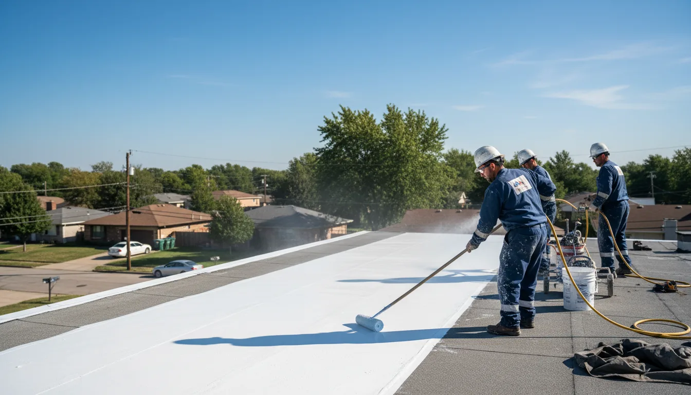 Commercial roof coating in Erie, KS near me